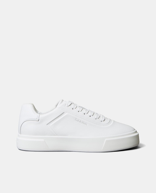 Calvin Klein - Zapatilla Hombre basket de piel.