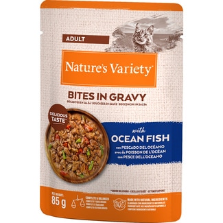 NATURE'S VARIETY Feuchtfutter für ausgewachsene Katzen mit Meeresfisch 85 g