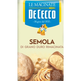 De Cecco Farinha de Trigo Duro Fina embalagem 1 kg