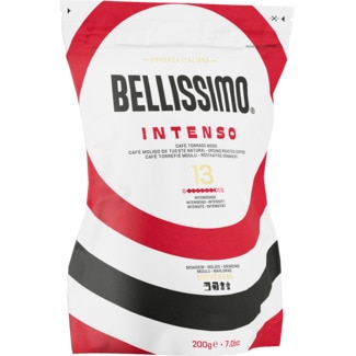 Belissimo Café Torrado Moído Moagem Universal Aroma Intenso Intensidade 10 embalagem 200 g