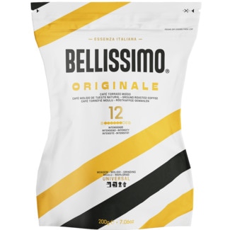 Belissimo Café Torrado Moído Moagem Universal Aroma Original Intensidade 8 embalagem 200 g