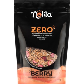 Nolita Granola Bio Berry sem Açúcar embalagem 227 g