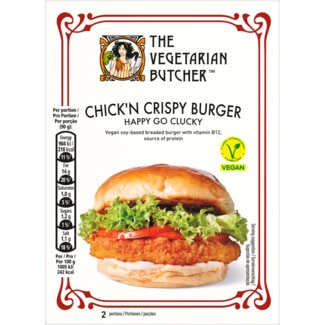 The Veg Butcher Burguer No Chicken Crunch embalagem 180 g