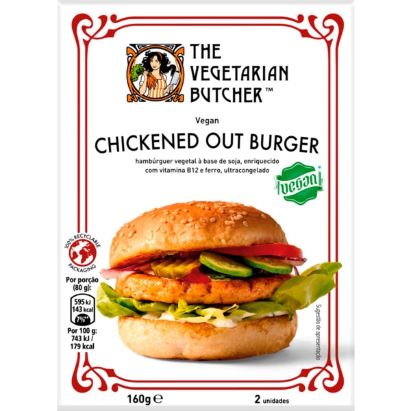 Burguer No Chicken Out embalagem 80 g