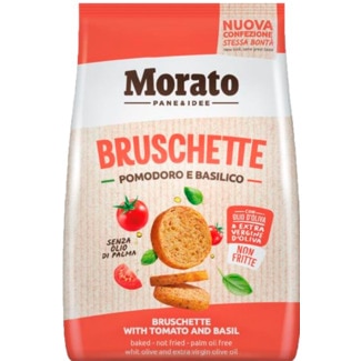 Morato Tostas Bruschette Tomate e Manjericão embalagem 150 g