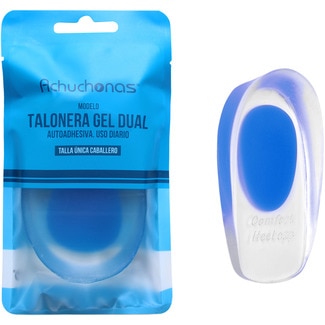 ACHUCHONAS men's single size dual self-adhesive gel spur heel pad blister 1 each