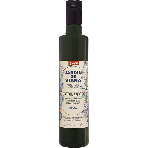 precios Jardin De Viana Aceite De Oliva Virgen Extra Picual Ecológico Biodinámico Botella 500 Ml en Hipercor
