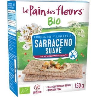 LE PAIN DES FLEURS knuspriges leichtes Buchweizenbrot ohne Salz und glutenfrei Behälter 150 g