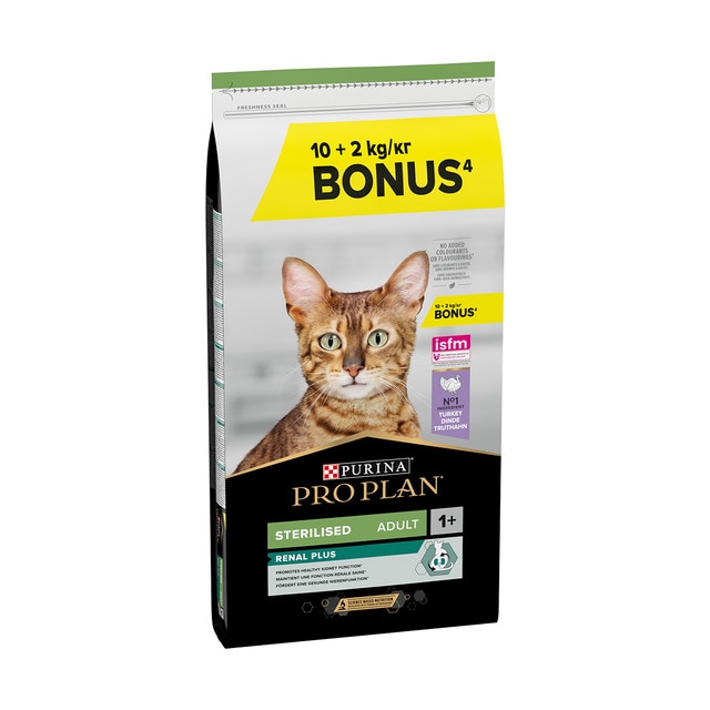 Purina Pro Plan - Pienso para gatos esterilizados Purina Pro Plan Renal Plus pavo
