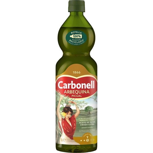 precios Carbonell Aceite De Oliva Virgen Extra Arbequina Picual Botella 1 L en Hipercor