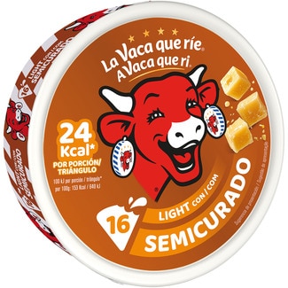 LA VACA QUE RIE queso fundido con queso azul light 16 porciones caja 250 g