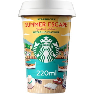 STARBUCKS Summer Scape pistachio flavour bebida láctea de café con leche y pistacho vaso 220 ml
