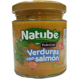 NATUBE BIO tarrito de verduras con merluza ecológico sin gluten desde 6 meses envase 220 g