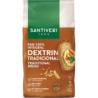SANTIVERI pan dextrinado integral tostado tradicional envase 300 g