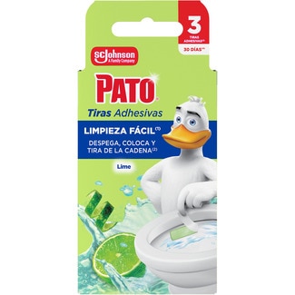 PATO WC-Desinfektionsmittel Klebestreifen Lime Karton 2 Einheiten