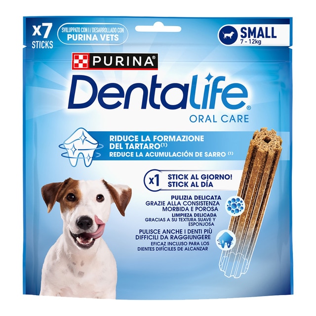 Purina Dentalife – Snack dental para perros pequeños Purina DentaLife. Talla 7 sticks