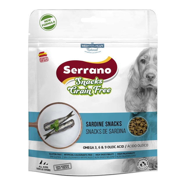 Mediterranean Natural - Snack para perros adultos Mediterranean Natural Tapas grain free sardinas 150 g