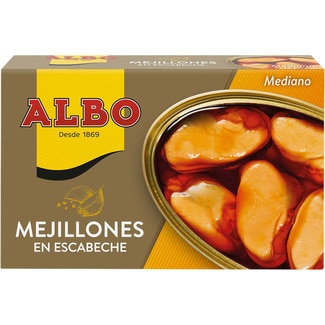ALBO Miesmuscheln in Marinade 10-14 Stück Dose 72 g netto Abtropfgewicht