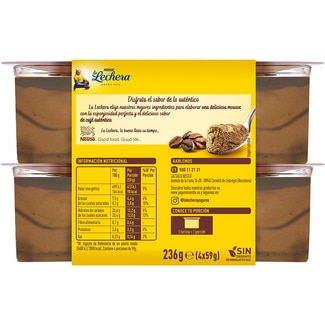 Mousse de café pack 4 unidades 59 g - La Lechera
