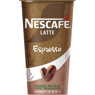 NESCAFE LATTE Espresso bebida láctea de café sin gluten vaso 205 ml