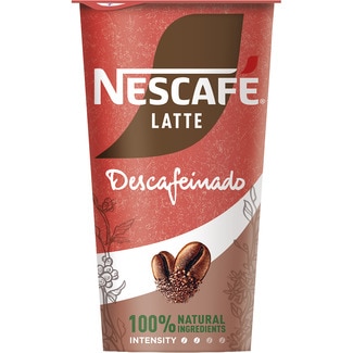 NESCAFE LATTE Cappucino Decaf bebida láctea de café descafeinado sin gluten envase 205 ml