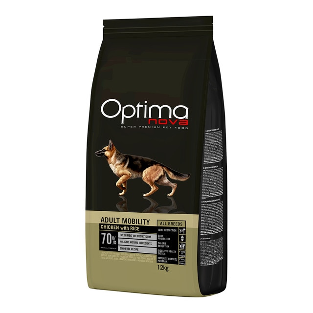 Optima Nova - Pienso para perros adultos Óptima Nova Mobility pollo y arroz 12 kg