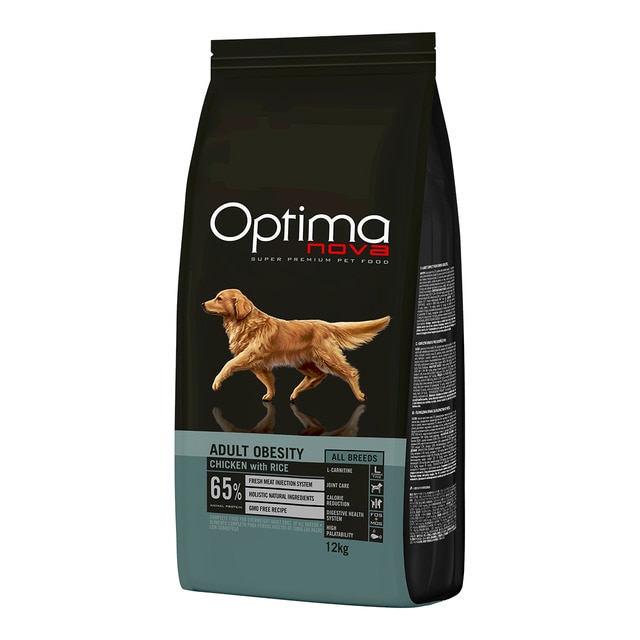 Optima Nova - Pienso para perros Optima Nova Adult Obesity pollo y arroz