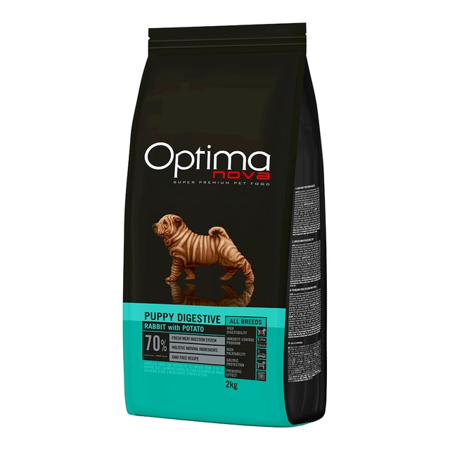 Optima Nova - Pienso para perros cachorros Optima Nova Grain Free Puppy Digestive conejo y patata 2 kg