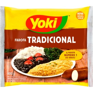 Yoki Farofa Tradicional embalagem 400 g
