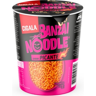 Cigala Noodles Banzai Picante embalagem 67 g