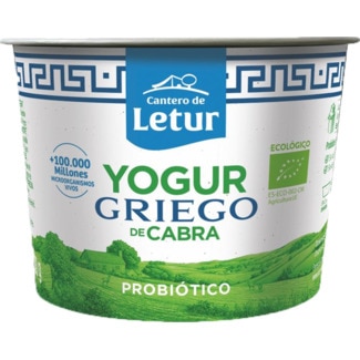 Cantero de Letur Iogurte Grego Natural de Cabra com Leite Biológico Pack 2 embalagem 125 g