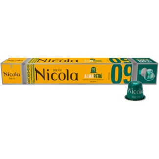 Nicola Café Alumínio Alma Peru embalagem 10 unidades