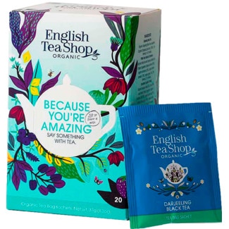 English Tea Shop Chá Because You're Amazing Biológico embalagem 20 unidades
