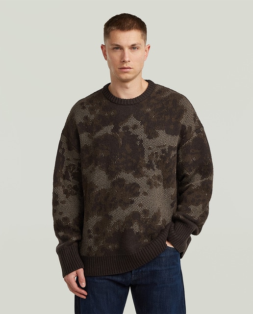 G-Star - Jersey de hombre con patrón de camuflaje.