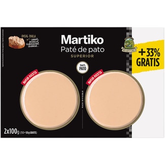 MARTIKO Entenpastete Premium 2 x 75 g glutenfrei Verpackungen 100 g +33% gratis