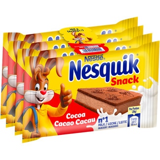 NESTLE NESQUIK bizcocho relleno de crema de leche al cacao pack 4 x 26 g envase 104 g