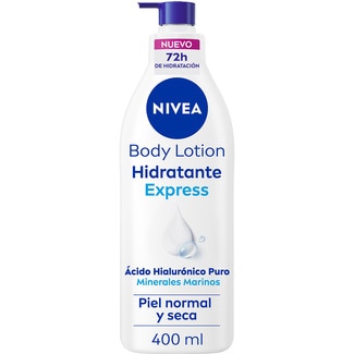NIVEA loción corporal hidratación express para piel normal y seca dosificador 400 ml