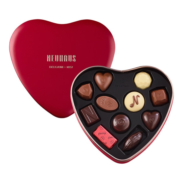 Bombones belgas surtidos corazón Neuhaus 10 piezas