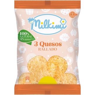 MILKIMI queso rallado 3 quesos bolsa 150 g