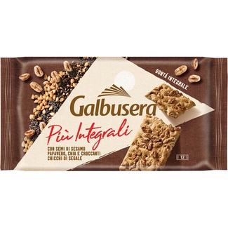 GALBUSERA crackers integrales crujientes  con semillas de sésamo, amapola y chía Behälter 380 g