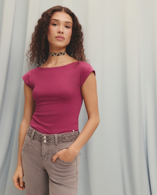 Green Coast - Camiseta de mujer espalda escotada.