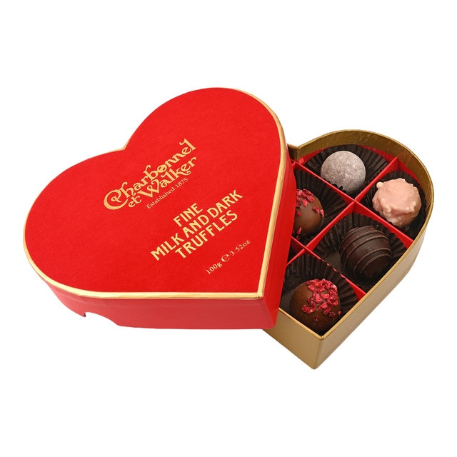 Trufas de chocolate con leche y chocolate negro Charbonnel et Walker