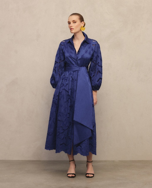 Woman Fiesta El Corte Inglés - Vestido midi con volumen.