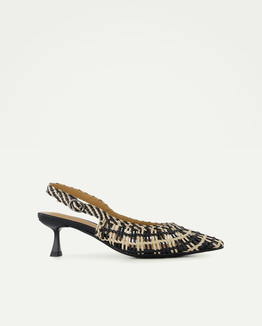 Latouche - Zapatos destalonados de mujer con detalle trenzado.