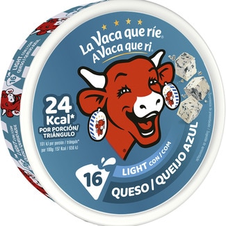 LA VACA QUE RIE queso fundido con queso semicurado light 16 porciones caja 250 g