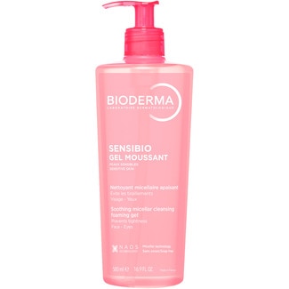 BIODERMA Gel micelar Sensibio moussant para pieles sensibles Dosierspender 500 ml