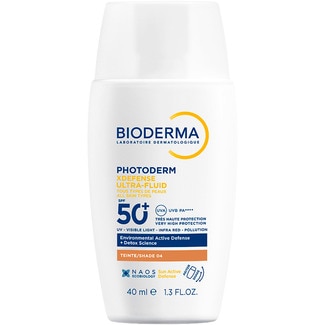 BIODERMA protector solar facial Photoderm Xdefense Ultra-fluid SPF50+ con color tono 04 Topf 40 ml