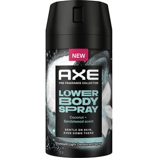 AXE desodorante lower bodyspray fraganccia Coconut y madera de sándalo Spray 100 ml