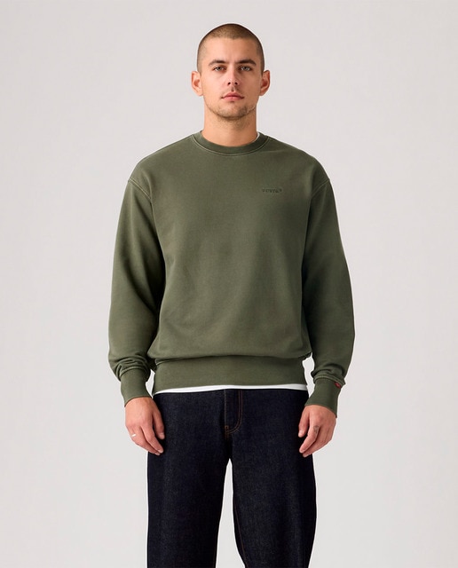 Levi's - Sudadera de hombre de algodón con cuello redondo.