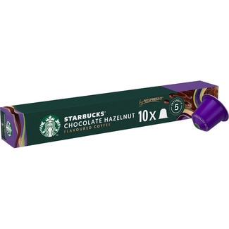 STARBUCKS café con sabor intenso a chocolate y avellanas intensidad 5 Karton 10 g kompatibel mit Nespresso-Maschinen